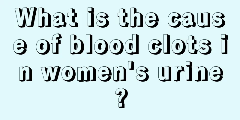 What is the cause of blood clots in women's urine?