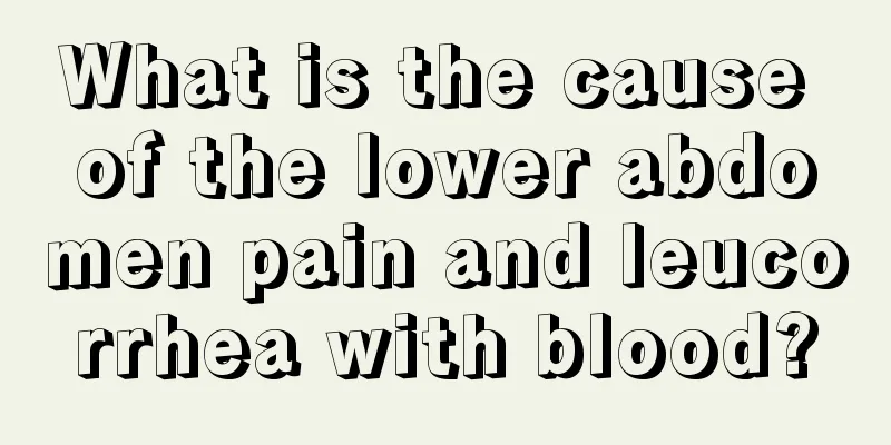 What is the cause of the lower abdomen pain and leucorrhea with blood?