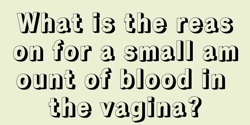 What is the reason for a small amount of blood in the vagina?