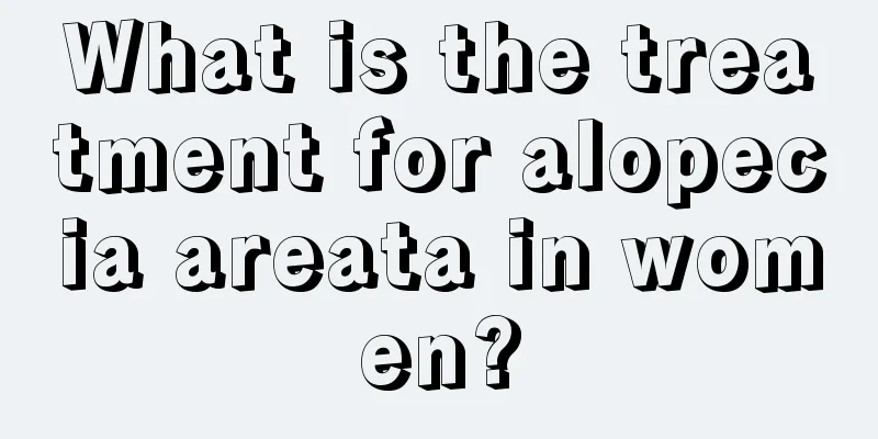 What is the treatment for alopecia areata in women?