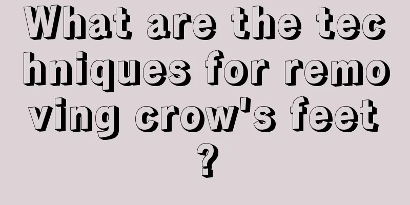 What are the techniques for removing crow's feet?