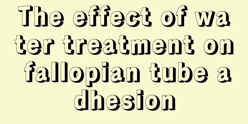 The effect of water treatment on fallopian tube adhesion