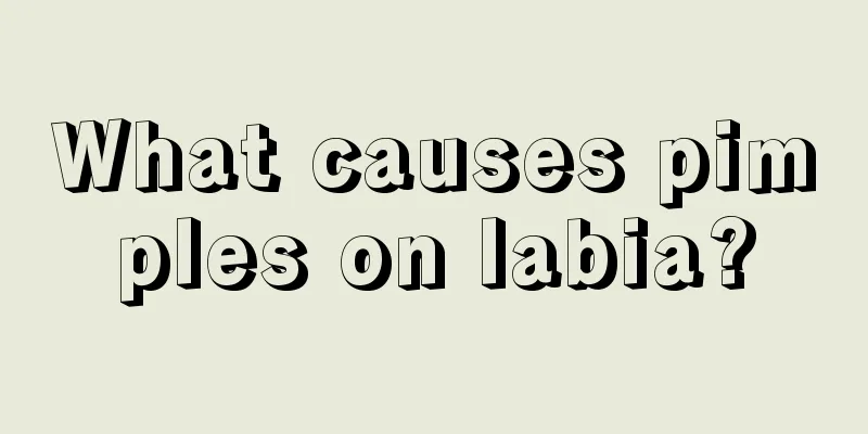 What causes pimples on labia?