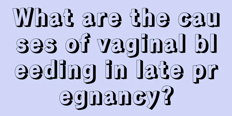 What are the causes of vaginal bleeding in late pregnancy?