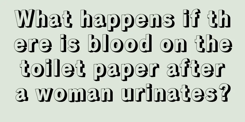 What happens if there is blood on the toilet paper after a woman urinates?