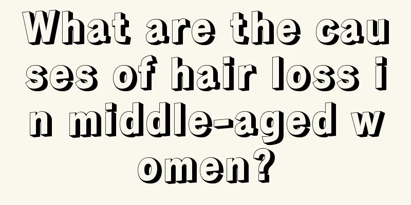 What are the causes of hair loss in middle-aged women?