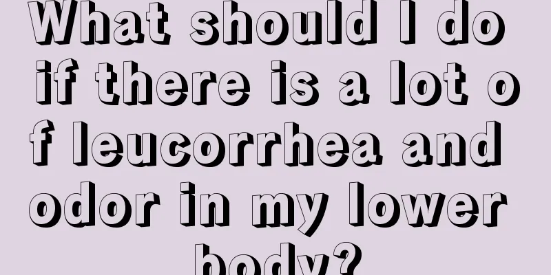 What should I do if there is a lot of leucorrhea and odor in my lower body?