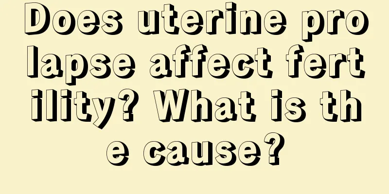 Does uterine prolapse affect fertility? What is the cause?