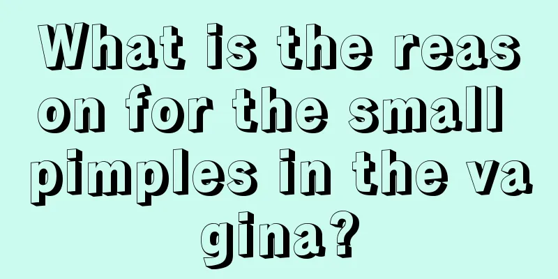 What is the reason for the small pimples in the vagina?