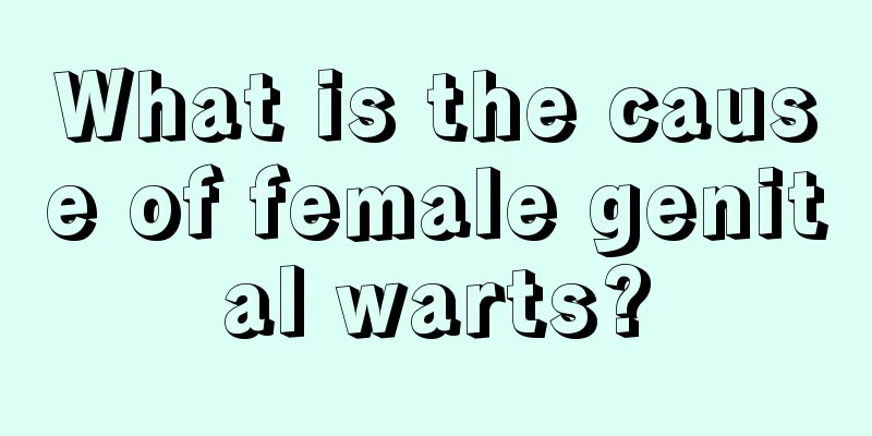 What is the cause of female genital warts?