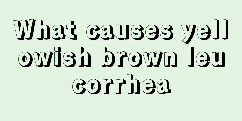 What causes yellowish brown leucorrhea