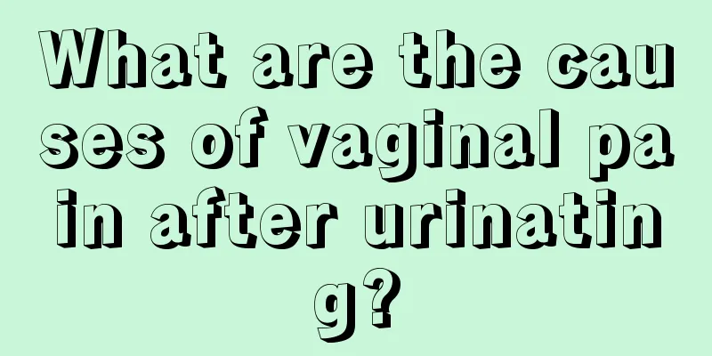 What are the causes of vaginal pain after urinating?