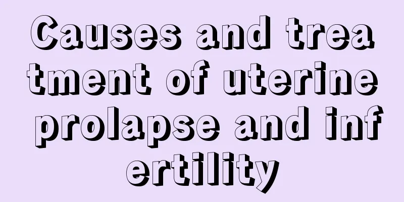 Causes and treatment of uterine prolapse and infertility