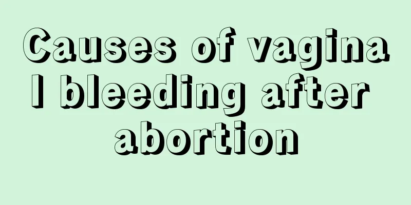 Causes of vaginal bleeding after abortion