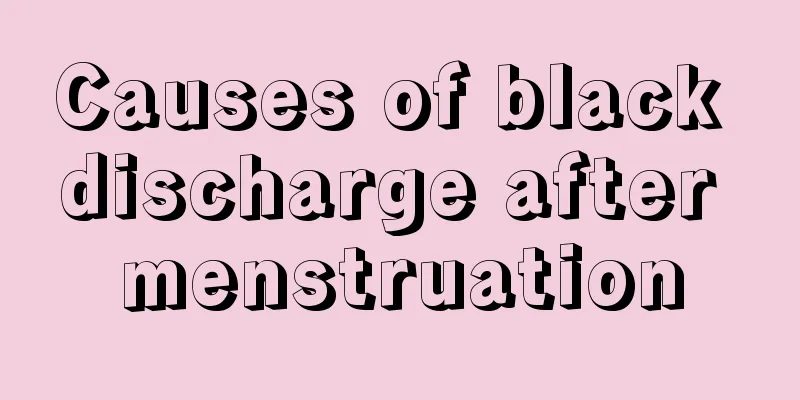 Causes of black discharge after menstruation