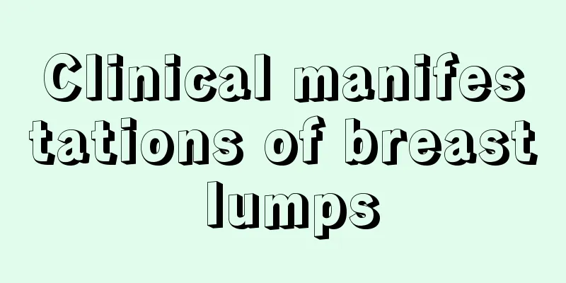 Clinical manifestations of breast lumps