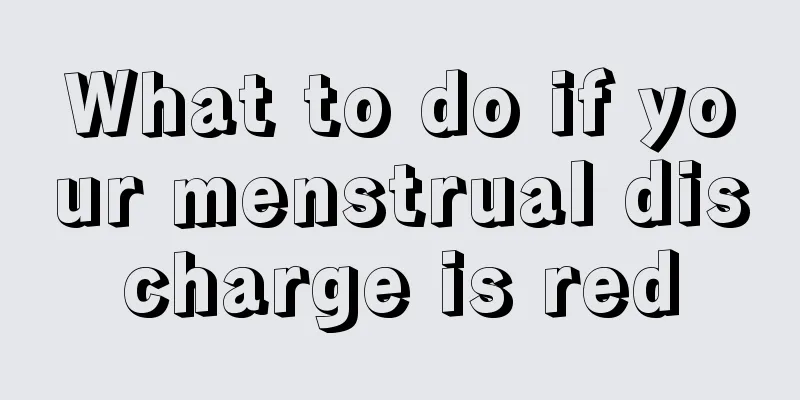 What to do if your menstrual discharge is red