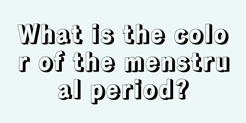 What is the color of the menstrual period?