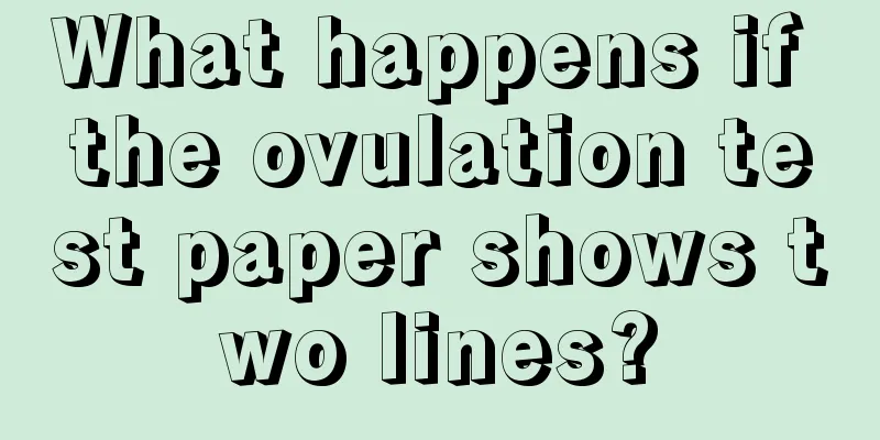 What happens if the ovulation test paper shows two lines?