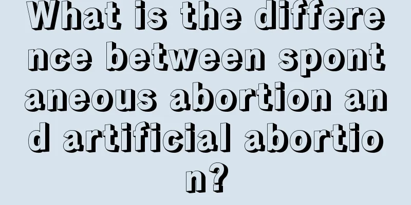 What is the difference between spontaneous abortion and artificial abortion?