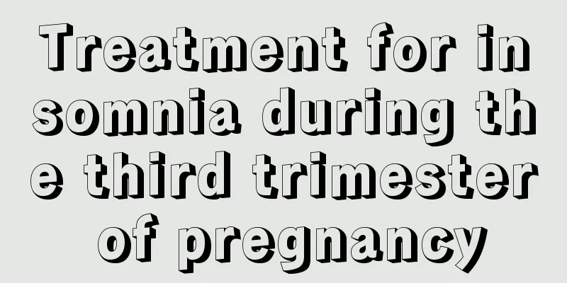 Treatment for insomnia during the third trimester of pregnancy