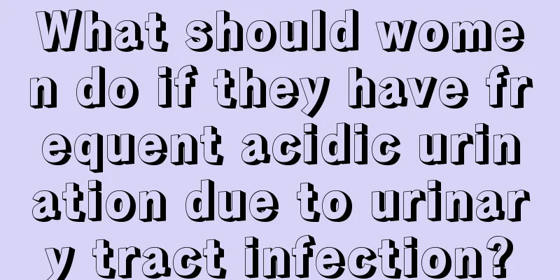 What should women do if they have frequent acidic urination due to urinary tract infection?