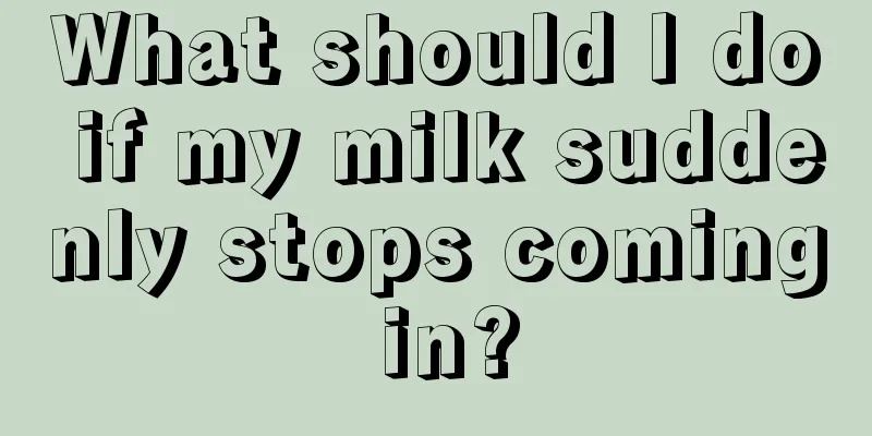 What should I do if my milk suddenly stops coming in?