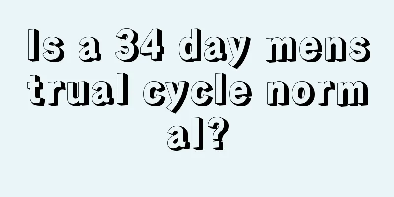 Is a 34 day menstrual cycle normal?