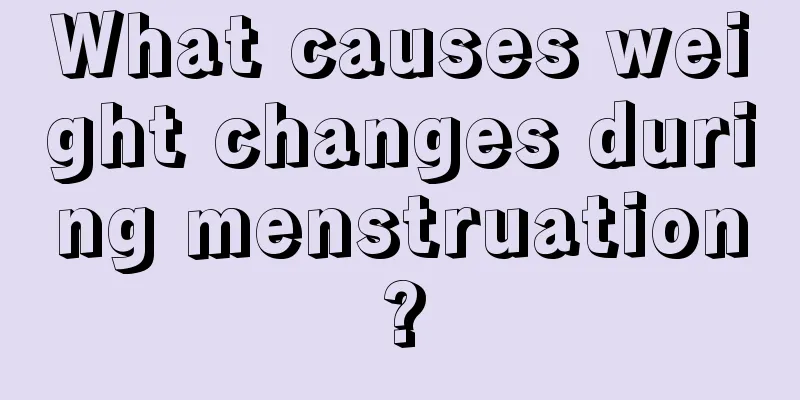 What causes weight changes during menstruation?