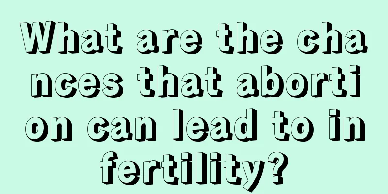 What are the chances that abortion can lead to infertility?