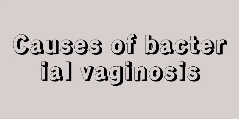 Causes of bacterial vaginosis