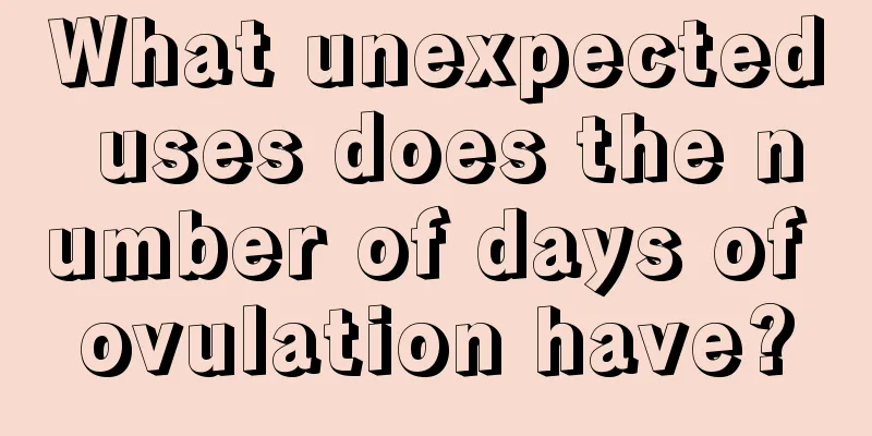 What unexpected uses does the number of days of ovulation have?