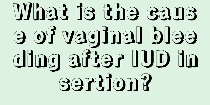 What is the cause of vaginal bleeding after IUD insertion?