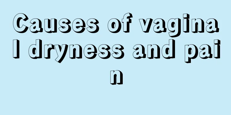 Causes of vaginal dryness and pain