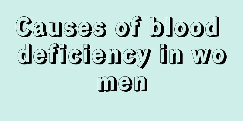 Causes of blood deficiency in women