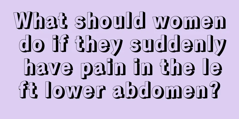 What should women do if they suddenly have pain in the left lower abdomen?