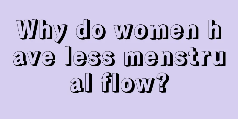 Why do women have less menstrual flow?