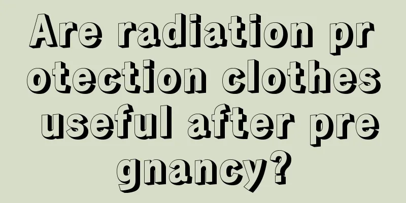 Are radiation protection clothes useful after pregnancy?