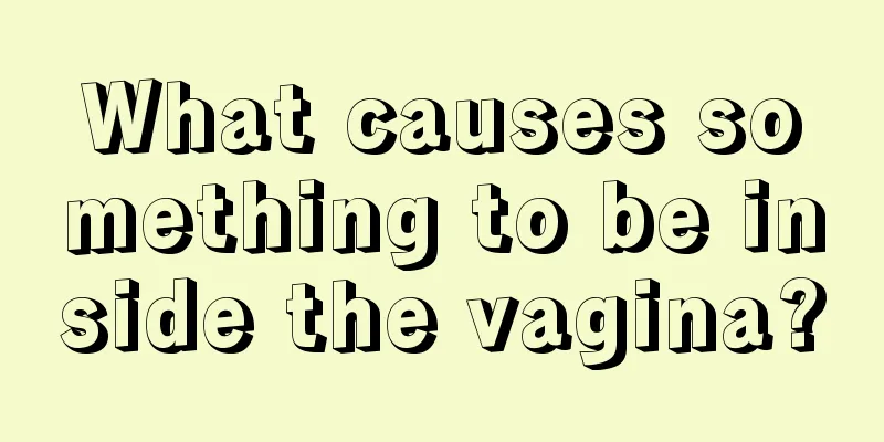 What causes something to be inside the vagina?