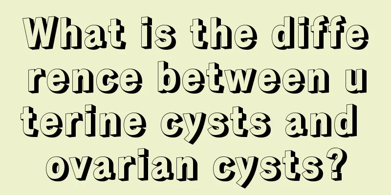 What is the difference between uterine cysts and ovarian cysts?