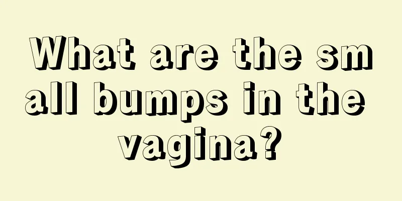 What are the small bumps in the vagina?