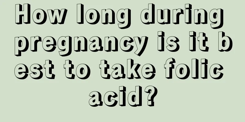 How long during pregnancy is it best to take folic acid?