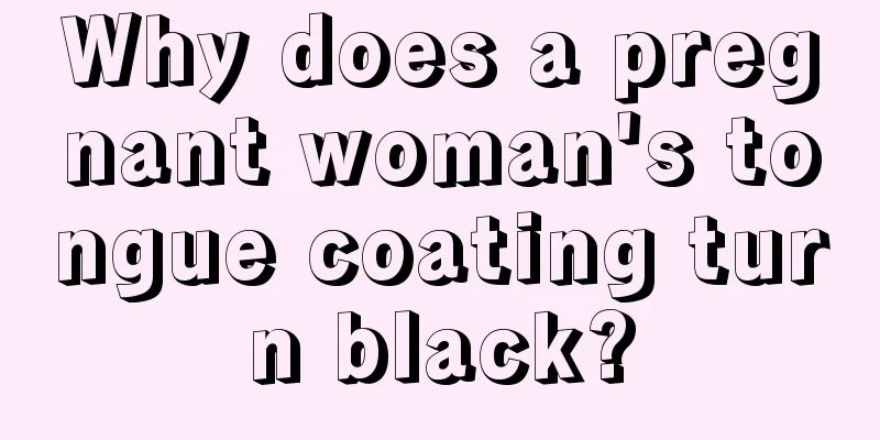 Why does a pregnant woman's tongue coating turn black?