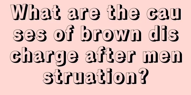 What are the causes of brown discharge after menstruation?