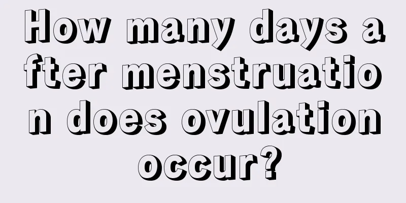 How many days after menstruation does ovulation occur?