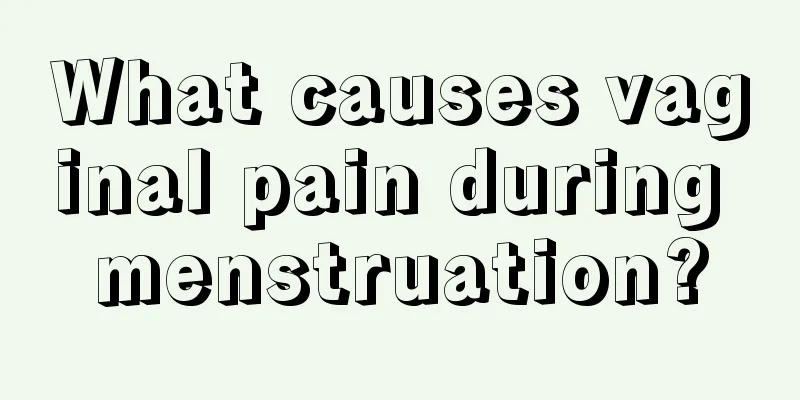 What causes vaginal pain during menstruation?