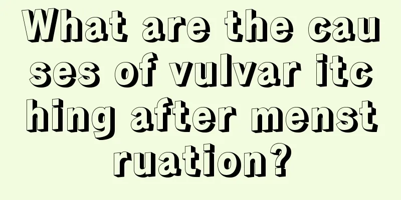 What are the causes of vulvar itching after menstruation?