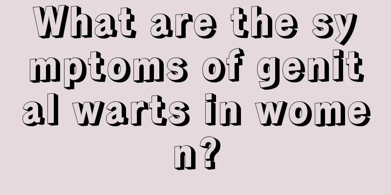 What are the symptoms of genital warts in women?