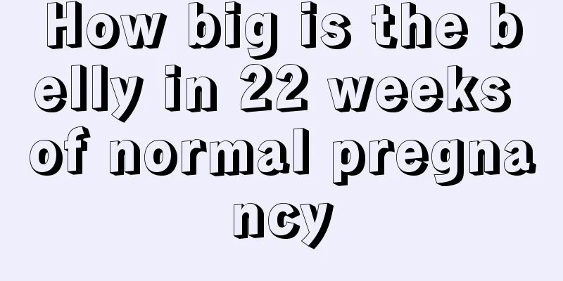 How big is the belly in 22 weeks of normal pregnancy