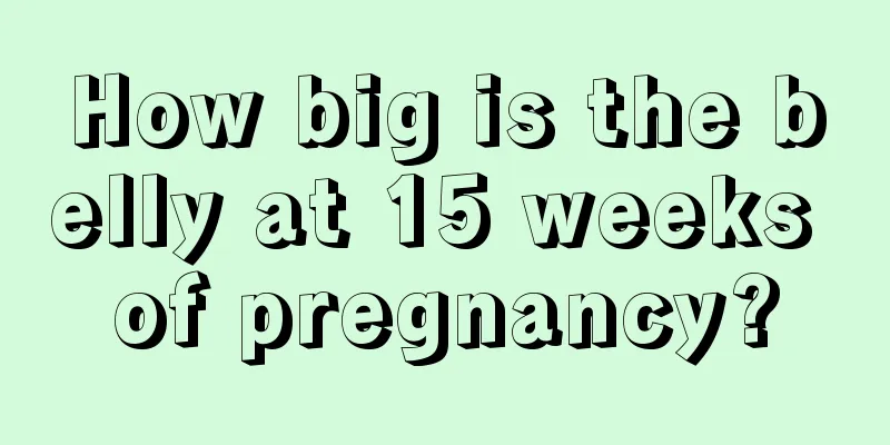 How big is the belly at 15 weeks of pregnancy?